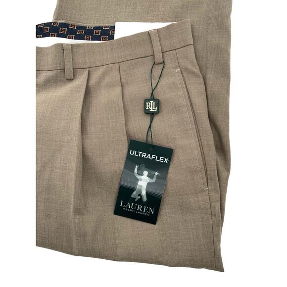 Lauren Ralph Lauren Ultraflex Dress Pants Mens 38WX34L Classic Fit Brown NWT - Picture 14 of 15